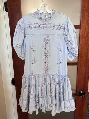 Kleid Light Blue Floral Day Dress